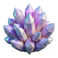 vibrant contemporary A cluster of crystalline structures, emitting a soft, internal glow, with intricate facets and a delicate, ethereal aesthetic authentic png