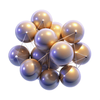 imponerande rustik en klunga av lysande klot, ansluten förbi tunn, lysande filament, med en mjuk, eterisk glöd och en kosmisk atmosfär professionell png