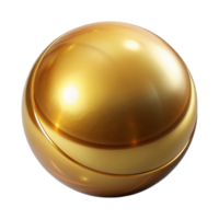 extraordinary artistic A single, perfect sphere of polished gold, reflecting a distorted image of the surrounding environment, under soft, diffused lighting premium png
