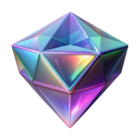 wonderful traditional A single, perfect cube of polished diamond, refracting light into a dazzling display of colors, under intense, sparkling lighting detailed png