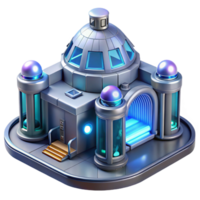 beautiful modern A futuristic prison, filled with holographic cells and advanced security systems. Dystopian, oppressive style 4K png