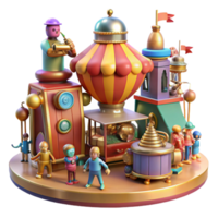 extraordinário tradicional uma caprichoso steampunk jardim, preenchidas com mecânico flores e robótico insetos, suave pastel cores, sonhe como iluminação Prêmio png