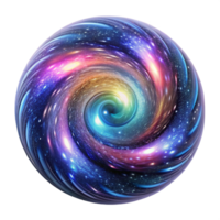 vibrant rustic A swirling galaxy of multicolored particles, converging towards a central point of white light, cosmic horror style, exclusive png