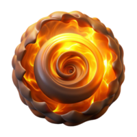impressive creative A swirling vortex of smoke and fire, illuminated by a fiery, orange light, apocalyptic style, high resolution png