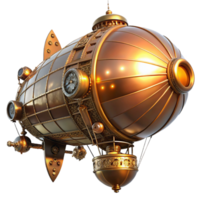 wonderful abstract A majestic steampunk airship, copper and brass, intricate clockwork gears visible, lit by a warm, setting sun, highly detailed, cinematic lighting high resolution png