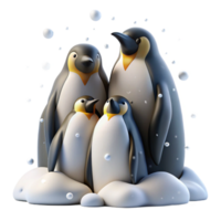 beautiful abstract A group of emperor penguins huddled together against a blizzard, stark white landscape, dramatic lighting, photorealistic style authentic png