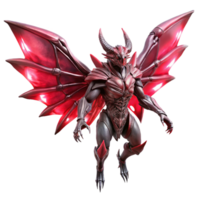 beautiful rustic A colossal, bio-engineered creature with crystalline wings, soaring through a crimson sky on a desolate alien planet. Dramatic lighting, fantasy art style 4K png