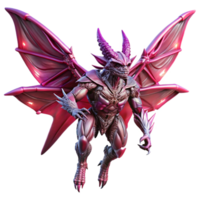 wonderful classic A colossal, bio-engineered creature with crystalline wings, soaring through a crimson sky on a desolate alien planet. Dramatic lighting, fantasy art style exclusive png