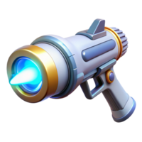 vibrant vintage A futuristic weapon emitting a beam of pure energy, bright white light with lens flare, science fiction style premium png