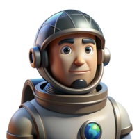 stunning classic Portrait of a stoic astronaut with a reflective helmet, a worn spacesuit, and a contemplative gaze, lit by the distant Earth high resolution png