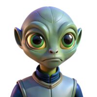 beautiful rustic Portrait of a curious alien with large eyes, unusual skin textures, and an inquisitive expression, lit by the glow of a spaceship original png