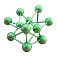 stunning creative A network of interconnected nodes and filaments, glowing with a bioluminescent green, resembling a neural network, under a dark, moody lighting premium png