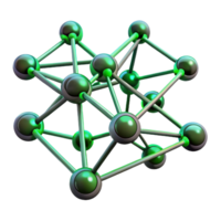 impressive rustic A network of interconnected nodes and filaments, glowing with a bioluminescent green, resembling a neural network, under a dark, moody lighting professional png