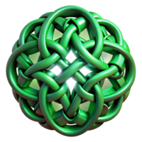 impressive rustic An intricate pattern of interwoven Celtic knots, glowing with an otherworldly green light, under a dramatic chiaroscuro lighting high resolution png