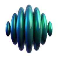 dramatic rustic An abstract representation of a sound wave, visualized as a pulsating orb of light, in shades of blue and green, under a dark, moody lighting exclusive png