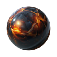 beautiful rustic A single, perfect sphere of polished obsidian, reflecting a distorted image of a burning galaxy, dark and mysterious lighting professional png