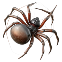 vibrant artistic A close-up of a spider spinning a web, intricate details and delicate threads, macro photography professional png