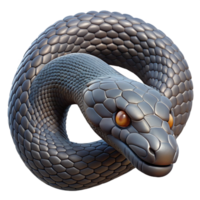 beautiful modern A slithering snake with intricate scales, close-up view, dark and moody lighting, macro photography authentic png