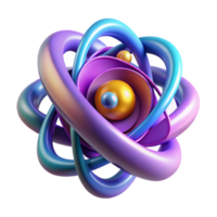 stunning traditional A quantum computer core pulsating with energy, swirling colors and light patterns, abstract and dynamic style high quality png