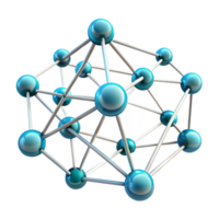 elegant modern A network of interconnected nodes and lines, glowing with data streams, complex and futuristic network visualization style original png
