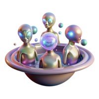 dramatic rustic A group of celestial beings floating in the cosmos, ethereal and otherworldly lighting, abstract art style premium png