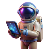 beautiful classic A lone astronaut holding a transparent tablet displaying complex data, backlit by a nebula, space opera style professional png