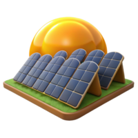 impressive minimalist A field of solar panels stretching to the horizon, golden hour lighting, realistic style 4K png