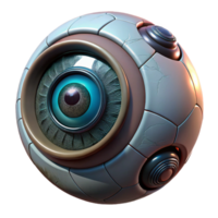 impressive traditional A close-up of a bionic eye, intricate and detailed, dramatic lighting, cyberpunk style authentic png