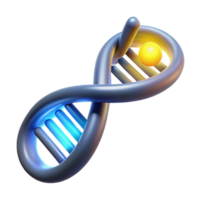 dramatic artistic A DNA strand, glowing with an internal light, dark background, microscopic detail authentic png