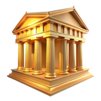 serene modern An ancient Greek temple bathed in golden sunlight, intricate marble carvings, classical style, wide angle shot genuine png