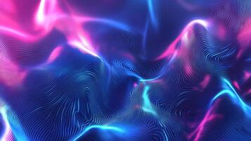 Abstract waves of color and light, showcasing fluid lines and vibrant hues. An eye-catching display of modern digital art. photo