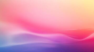 Abstract gradient background of pink, purple, and blue hues, smooth transition, blending colors for a vibrant and calming visual experience. photo