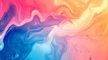 Vibrant hues blend seamlessly, creating a dynamic swirl of color. Fluidity and energy converge in this mesmerizing abstract. photo