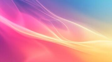 A mesmerizing dance of light and color creates a serene and vibrant abstract background, filled with fluid motion and soft hues. photo