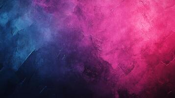 Abstract design featuring a striking gradient of blue and pink hues blended on textured surface, resulting in a visually intriguing artwork. photo