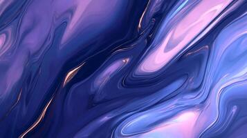 Swirling colors blend in a fluid motion, creating a mesmerizing abstract pattern of violet, blue, and delicate highlights. photo