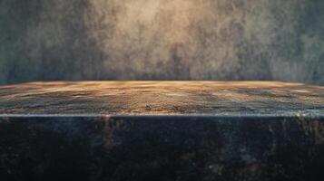 Rustic surface background with a textured wall. The perfect platform for product display, photography, or a cozy, vintage backdrop. photo