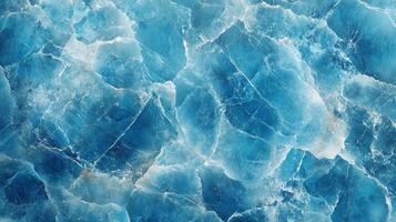 Intricate network of blue crystals intersected by delicate white veins, creating a mesmerizing mineral mosaic with an ethereal quality. photo
