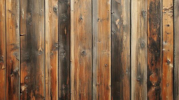 Rustic wooden planks create a warm texture, showcasing natural grains and weathered charm, adding a touch of raw elegance to the scene. photo