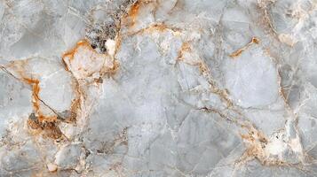 Abstract marble surface with gray and white tones accented by delicate gold veins, creating a luxurious and artistic stone aesthetic. photo