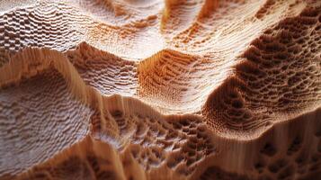 Detailed terrain with intricate textures and varying heights, showcasing a landscape with a blend of erosion patterns and rough surfaces. photo