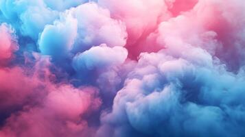 A mesmerizing blend of pastel hues creates a dreamlike atmosphere, with gentle pinks and soft blues swirling in a delicate dance. photo