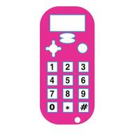 Mobile phone Creative Colorful Abstract Art vector