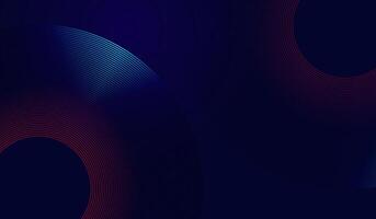 An abstract technology-themed design with smooth radiating curves forming a partial circular wave. The combination of dark tones and neon-like red and blue highlights. abstract background vector