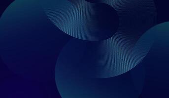 A futuristic abstract background with glowing concentric circles, and overlapping curved shapes . The deep blue tones and neon highlights create a high-tech. vector