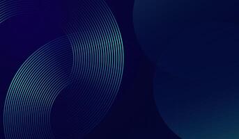 An blue abstract background with Dark blue background with visually dynamic tech-themed backdrop with smooth gradient curves and luminescent blue rings design vector
