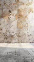 Weathered Grunge Concrete Wall and Floor Background photo