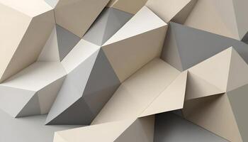 Abstract Geometric Background with Triangles in Neutral Colors for Modern Design photo