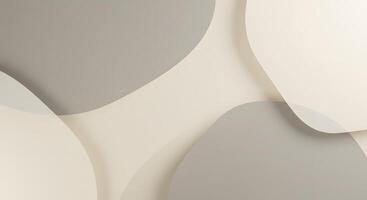 Abstract Beige and Gray Shapes Overlapping Background Texture for Design photo