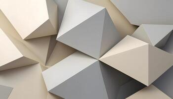 Geometric Shapes Abstract Background with Neutral Tones and Minimalist Style photo